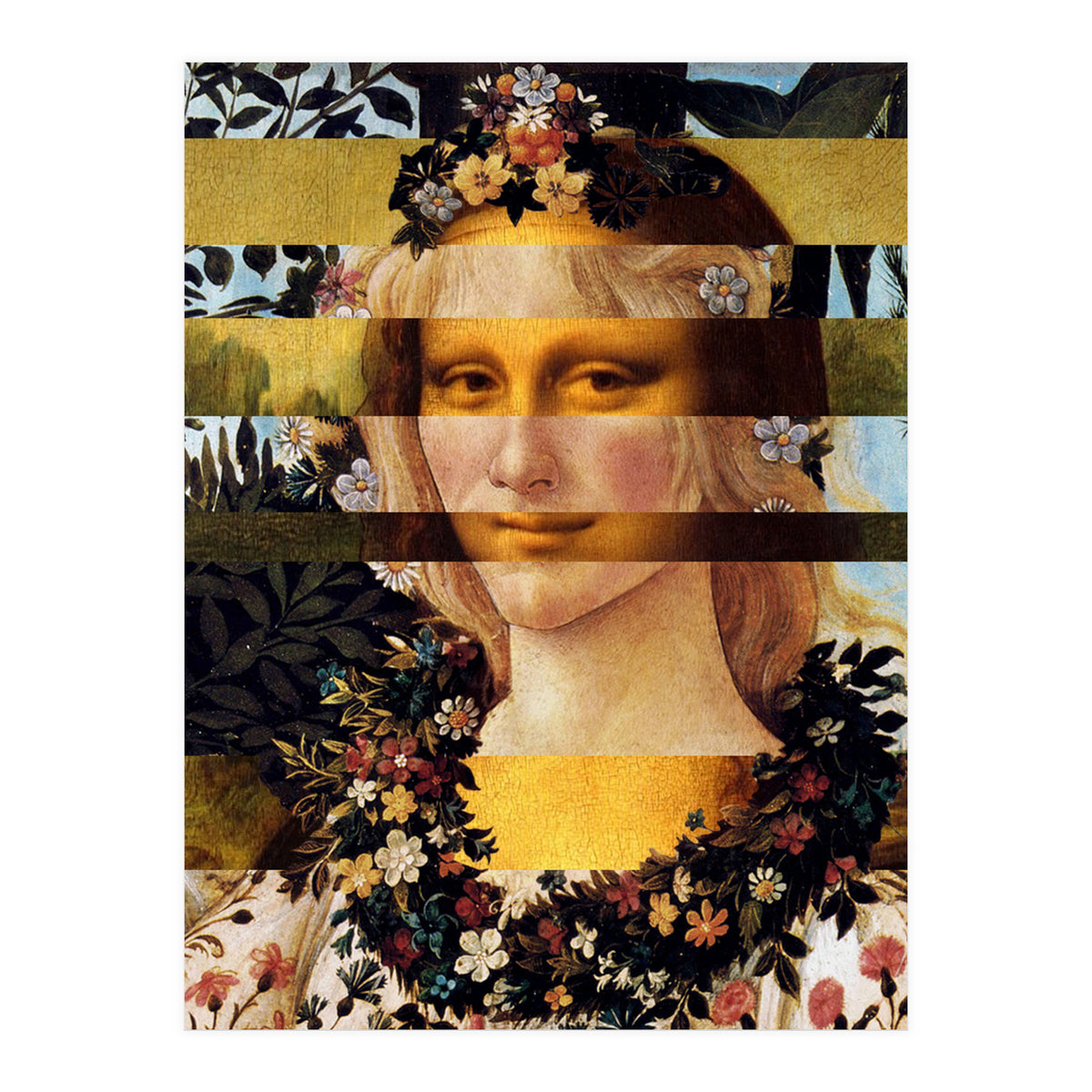 Leonardos Mona Lisa  Botticell (Print Only)