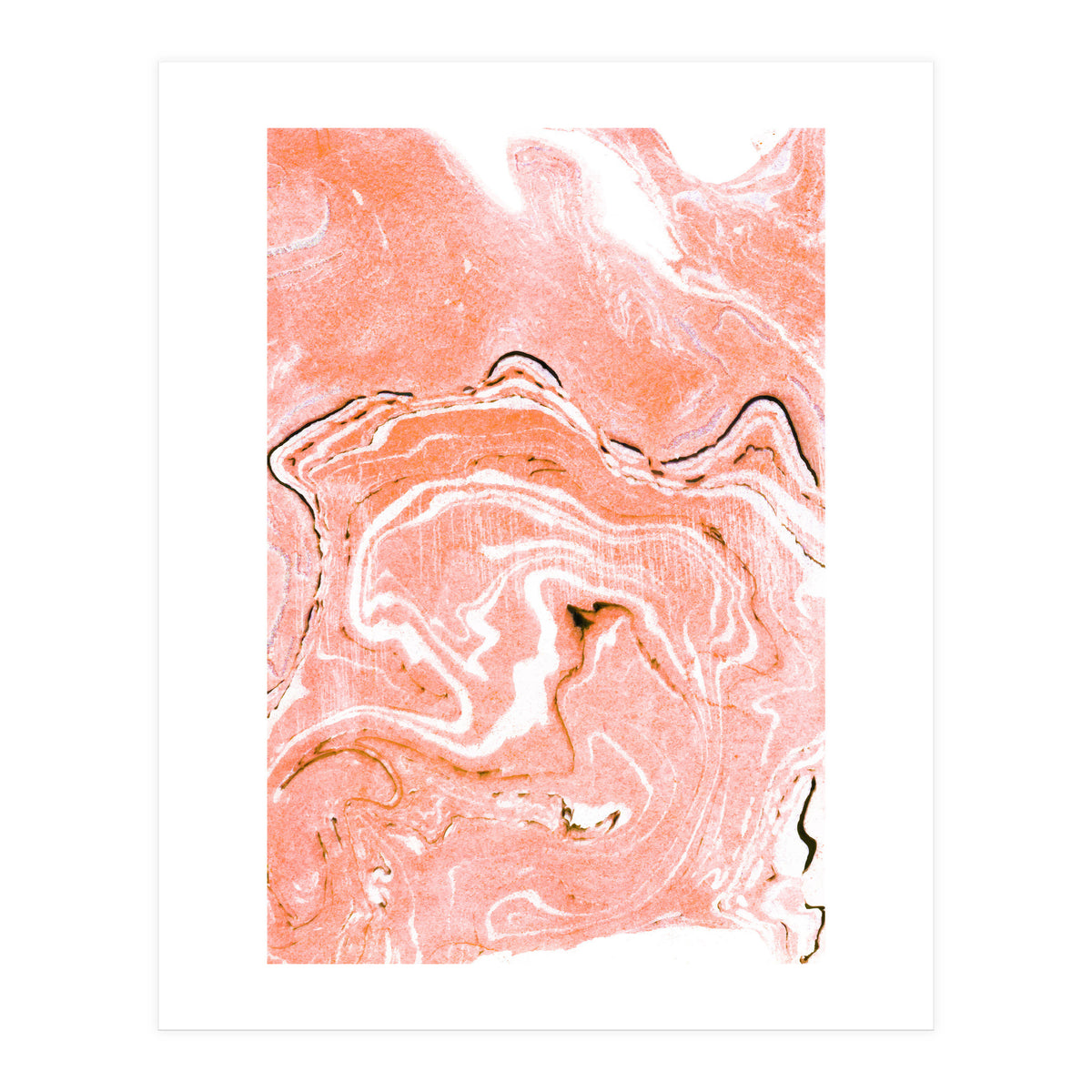 Coral Blush Marble (Print Only)
