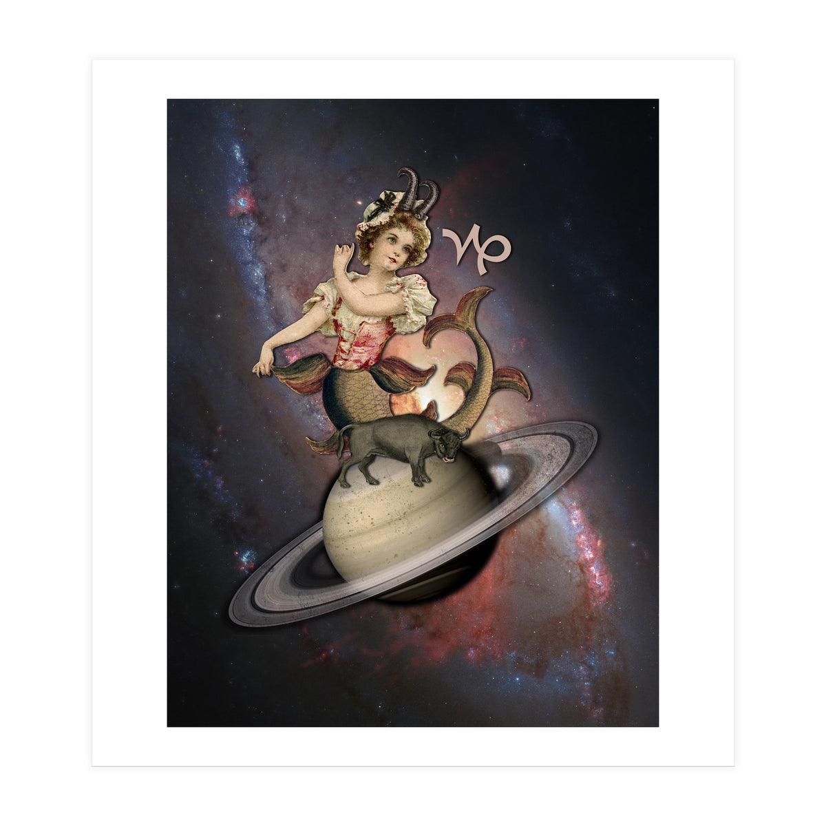 Capricorn Zodiac Sign (Print Only)