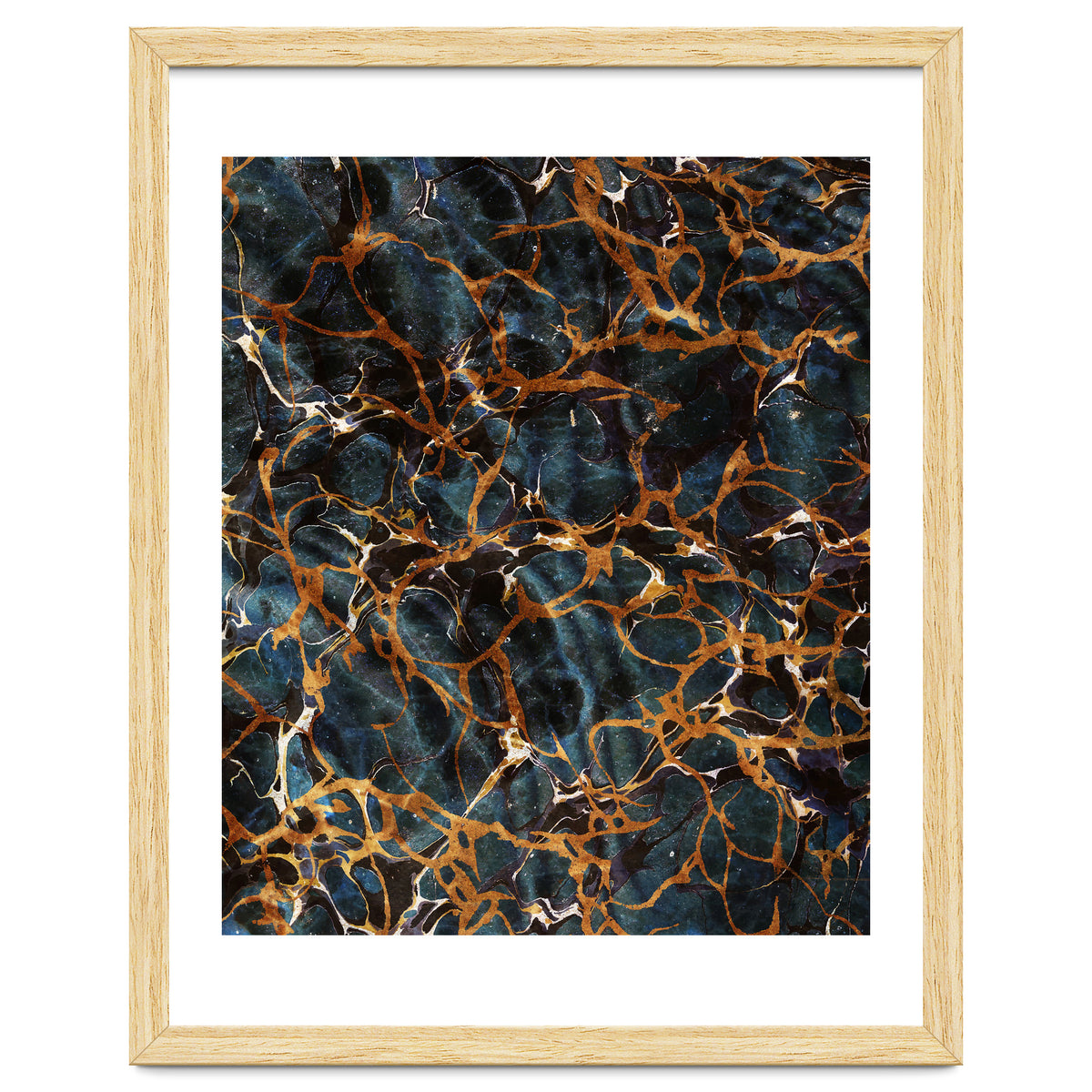 Ocean & Gold Marble