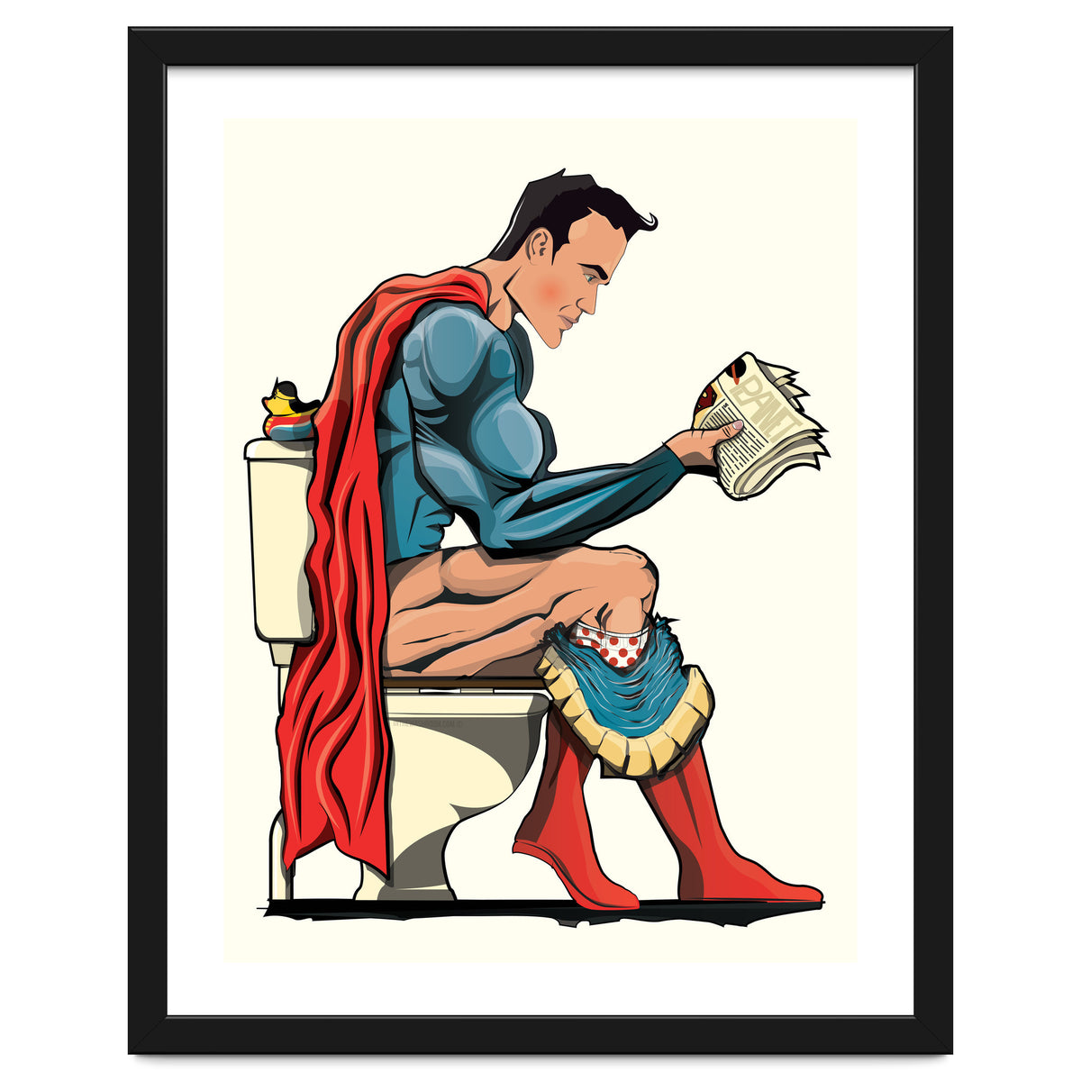 Superman on the Toilet, funny bathroom humour