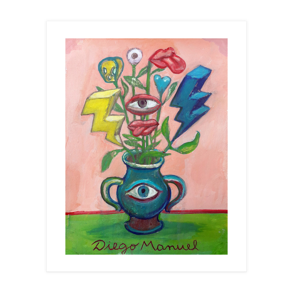 Florero Con 2 Rayos (Print Only)