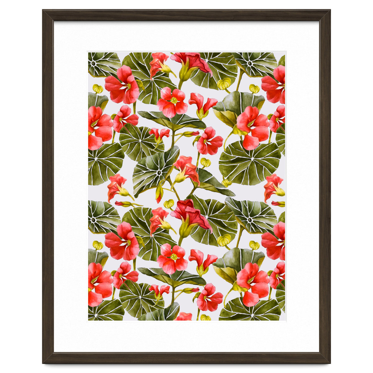 Nasturtiums watercolor 02