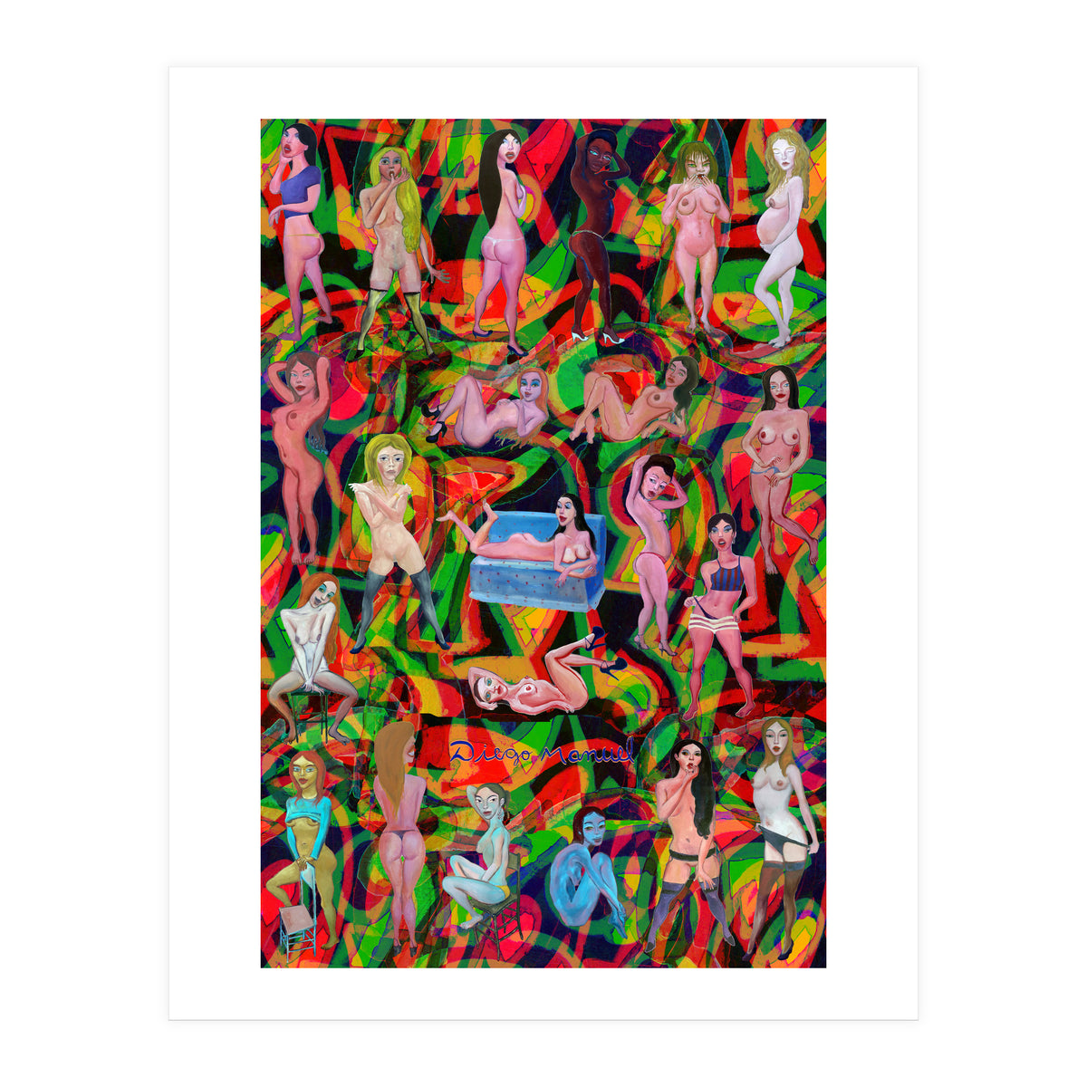 Chicas 3d 10 (Print Only)