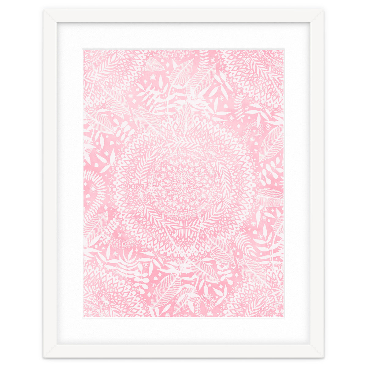 Medallion Pattern in Blush Pink