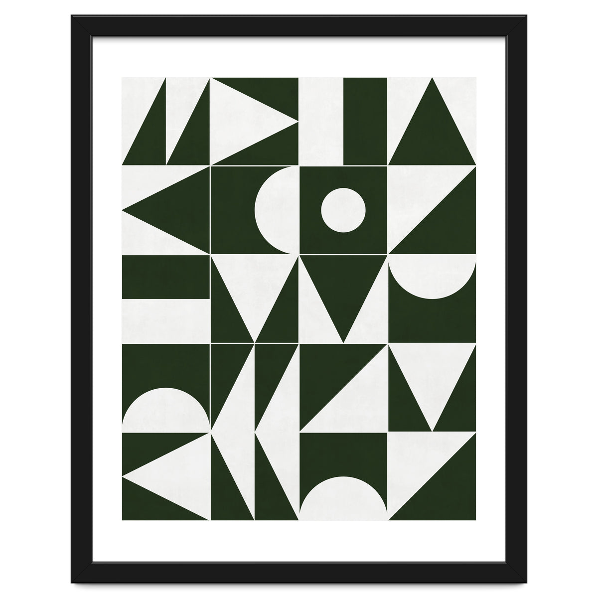 My Favorite Geometric Patterns No.15 - Deep Green