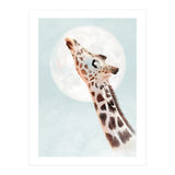 Giraffe And Moon (Print Only) thumbnail