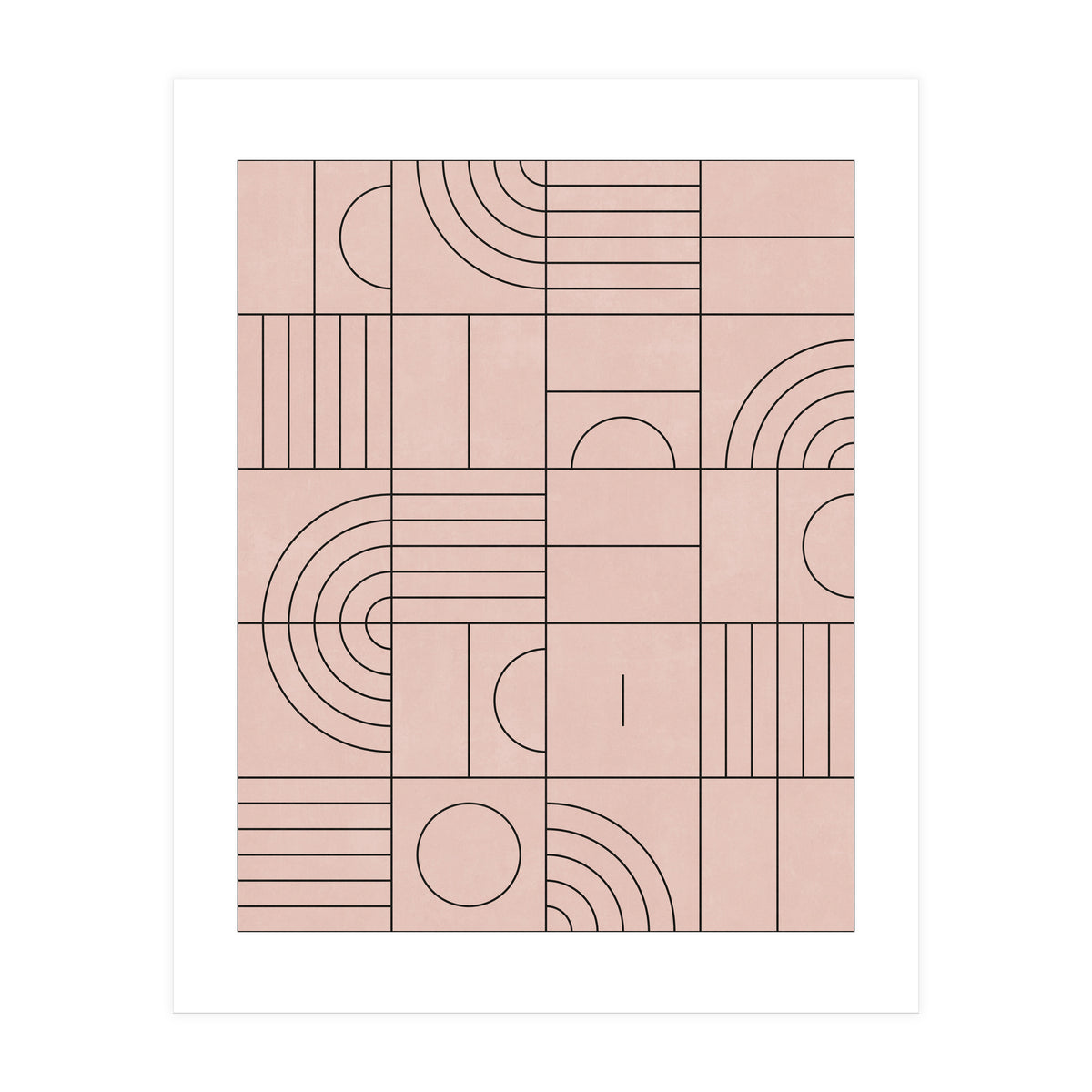 My Favorite Geometric Patterns No.20 - Pale Pink (Print Only)