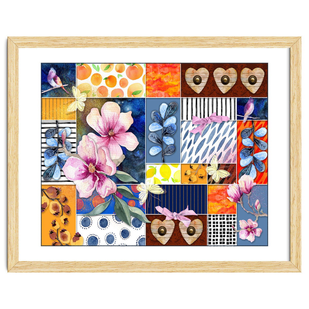 Romantic Floral Collage