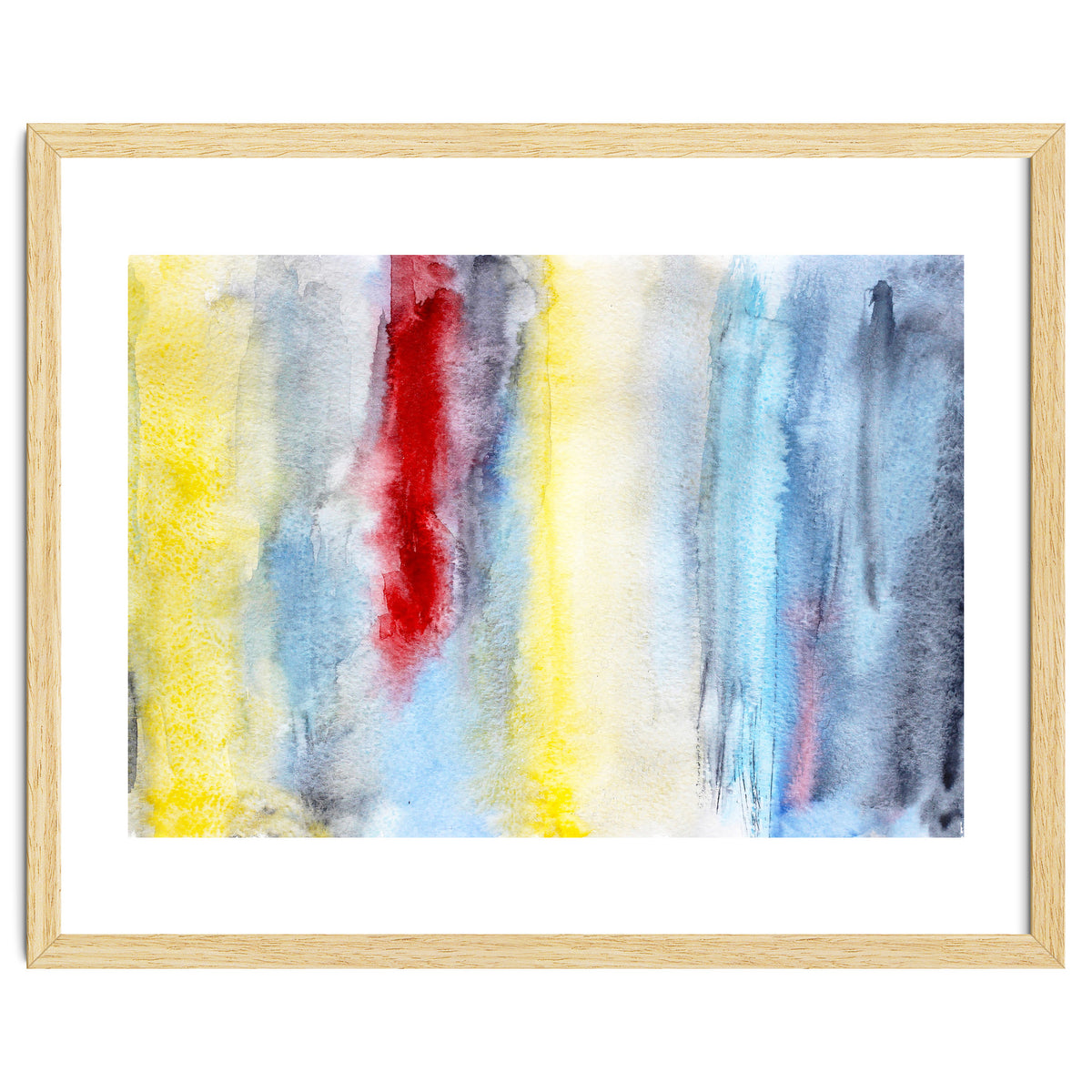 Touch of red || abstract watercolor