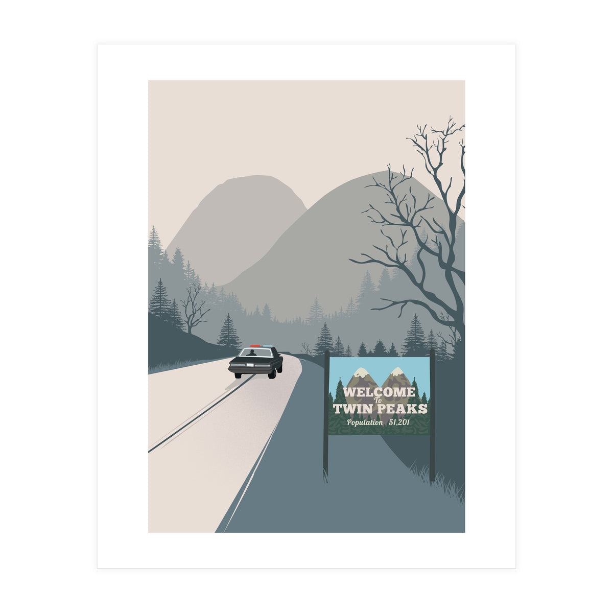 Welcome to Twin Peaks poster (Print Only)