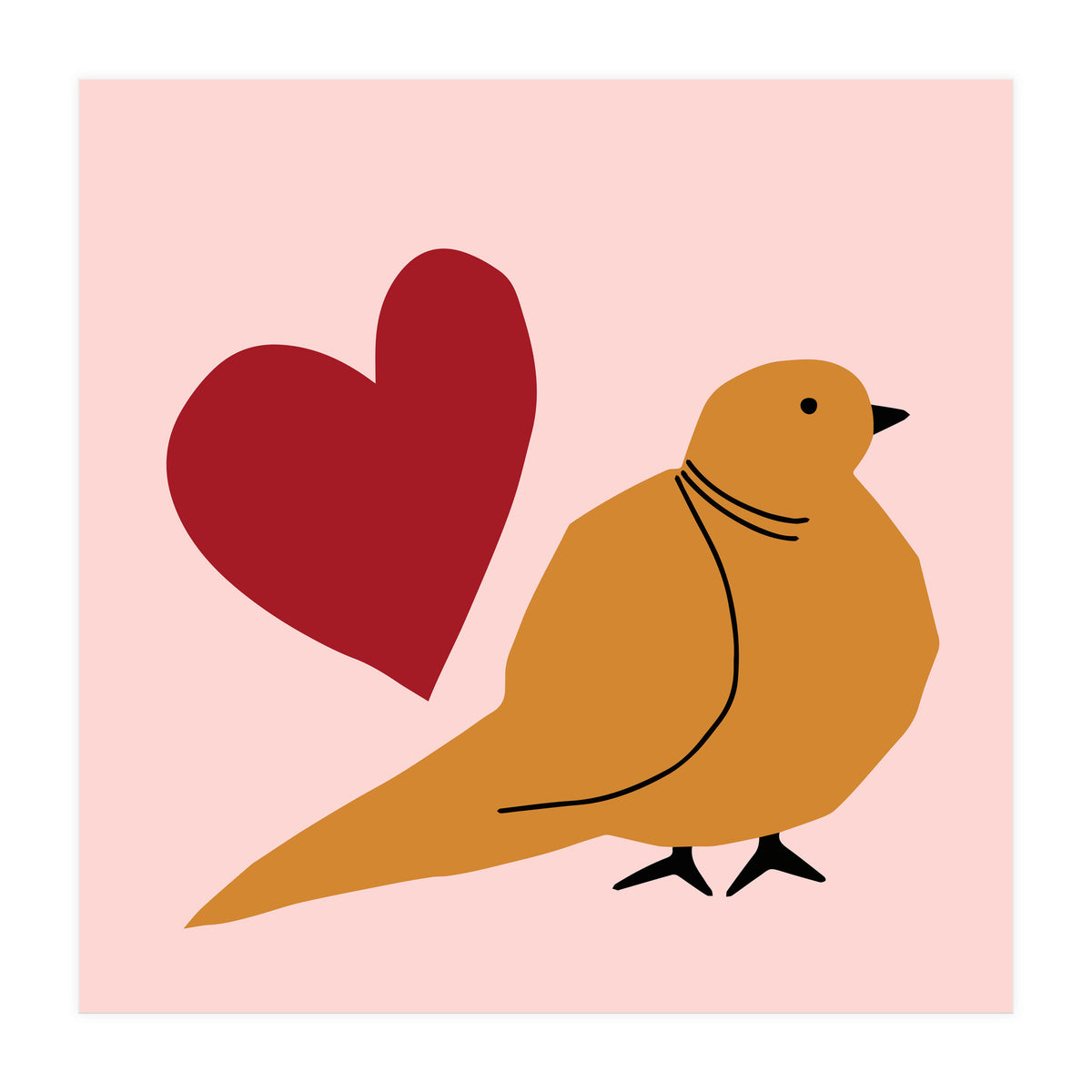 A Bird and a Heart  (Print Only)