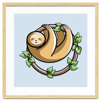 Kawaii Cute Sloth Circle