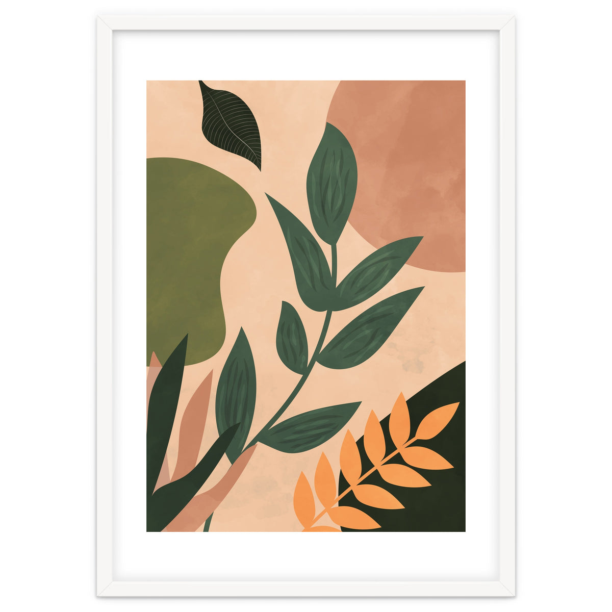 Abstract Shapes Boho Botanical