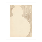 Cream tone vase silhouette (Print Only) thumbnail