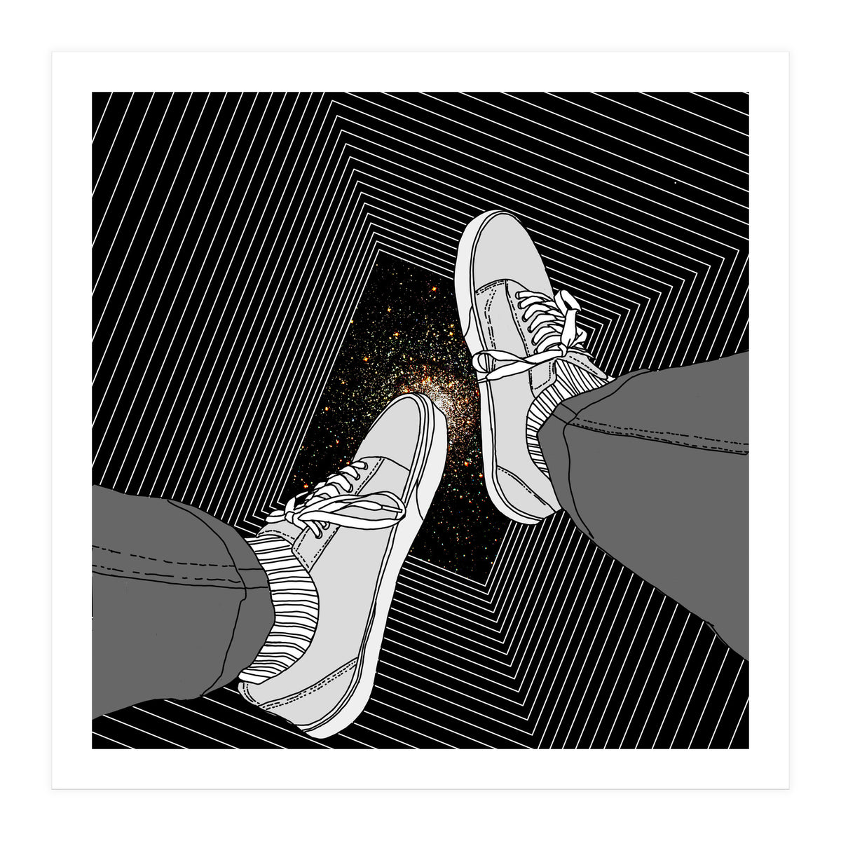 Falling into Abyss (Print Only)