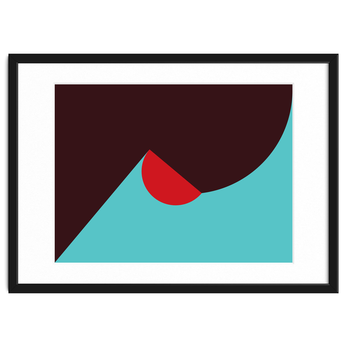 Geometric Shapes No. 8 - blue, purple & red