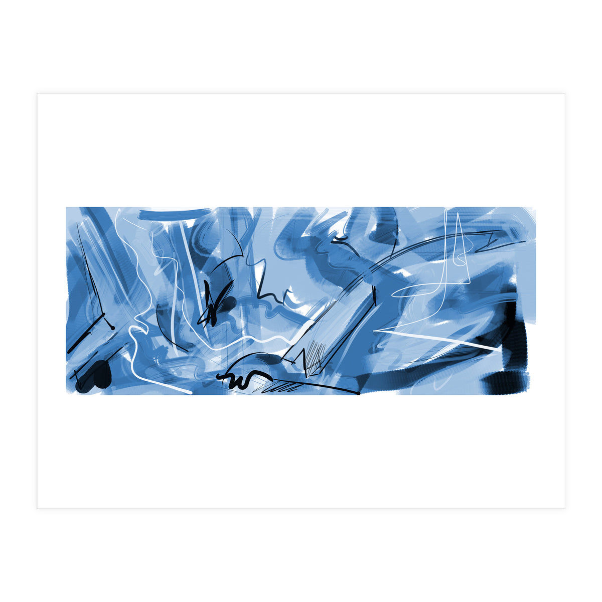 beautiful blue (Print Only)