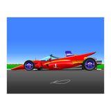 Pole Position Racecar Homage (Print Only) thumbnail