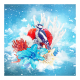 Floral Woodpecker In Winter (Print Only) thumbnail