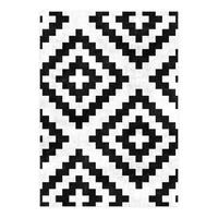 Urban Tribal Pattern No.18 - Aztec - Black and White Concrete (Print Only)