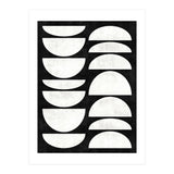 Mid-Century Modern Pattern No.8 - Black and White Concrete (Print Only) thumbnail