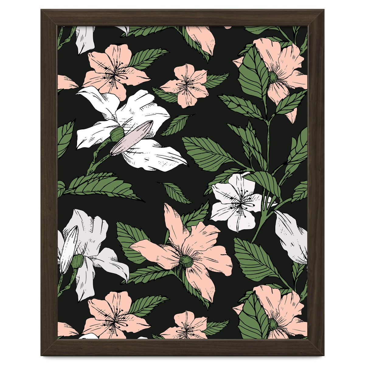 Flowers in the tropical night