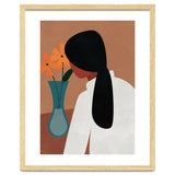 Modern Boho Woman with Flowers thumbnail