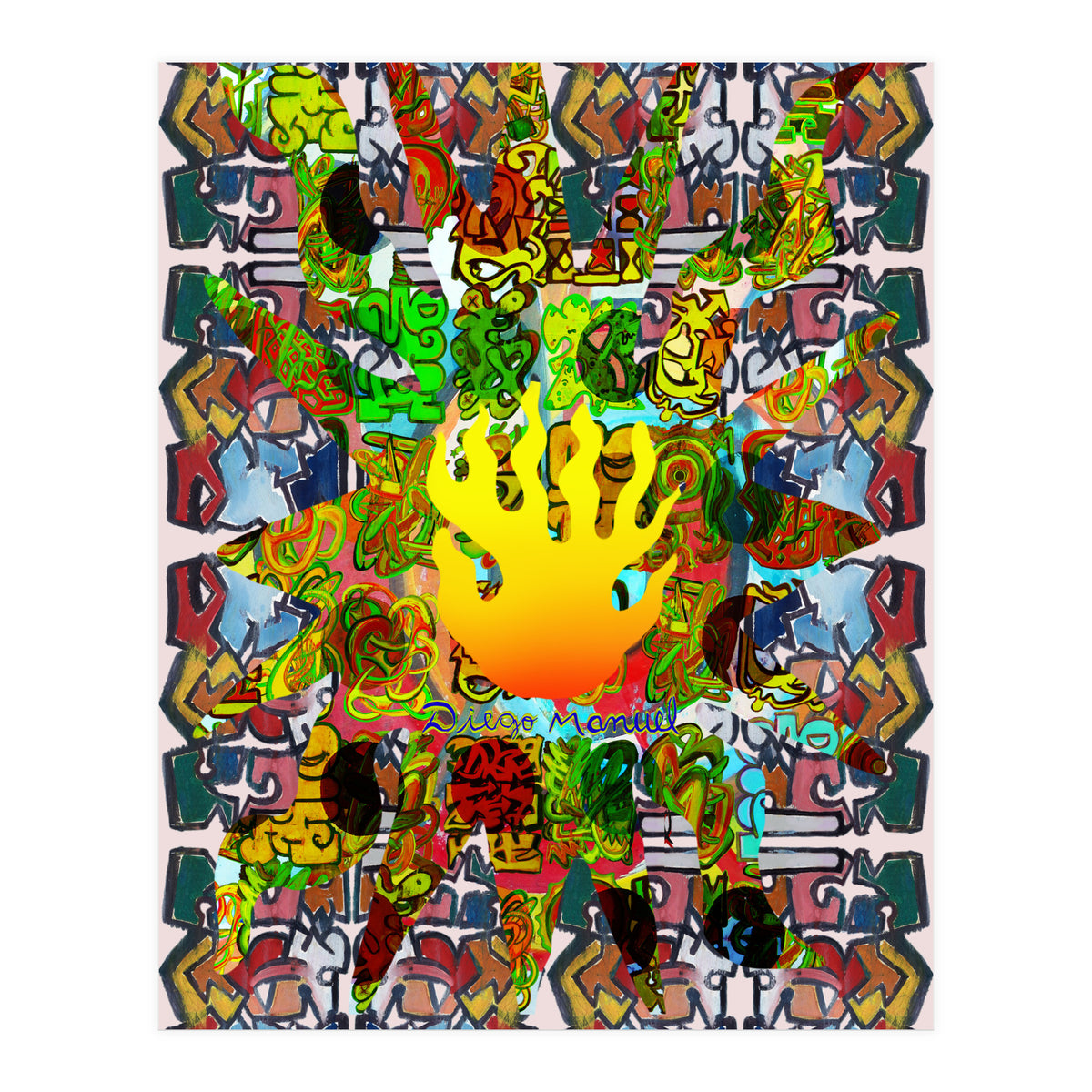 Fuego Y Graffiti 48 (Print Only)