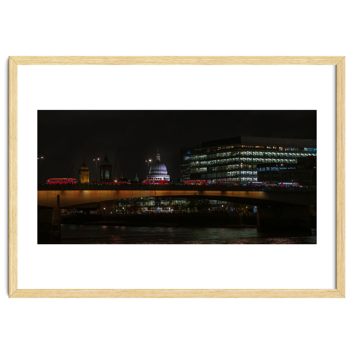 St Pauls & London Bridge photoraphed from the Southbank.