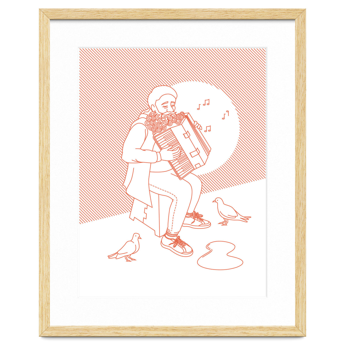 "For Love Not Money" in Orange