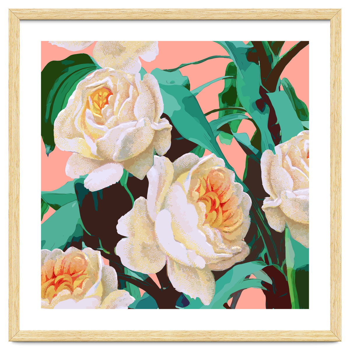 Tropical & White Blossom