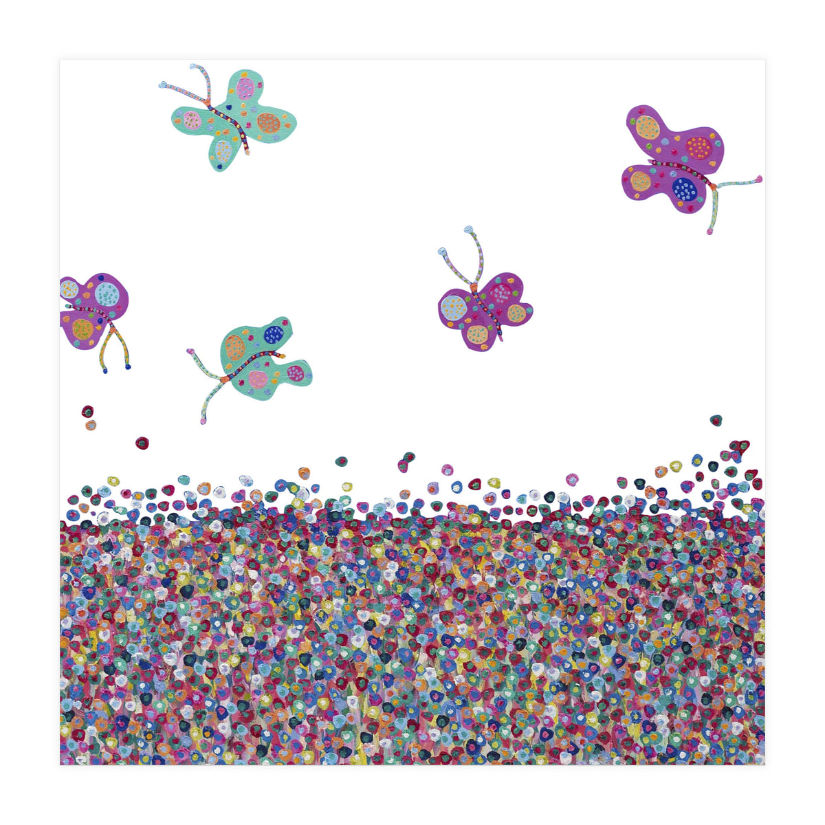 Butterflies Are Free (white) (Print Only)