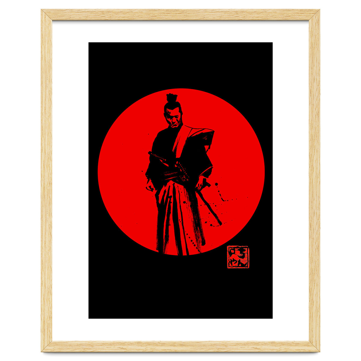 Samurai In Red Sun