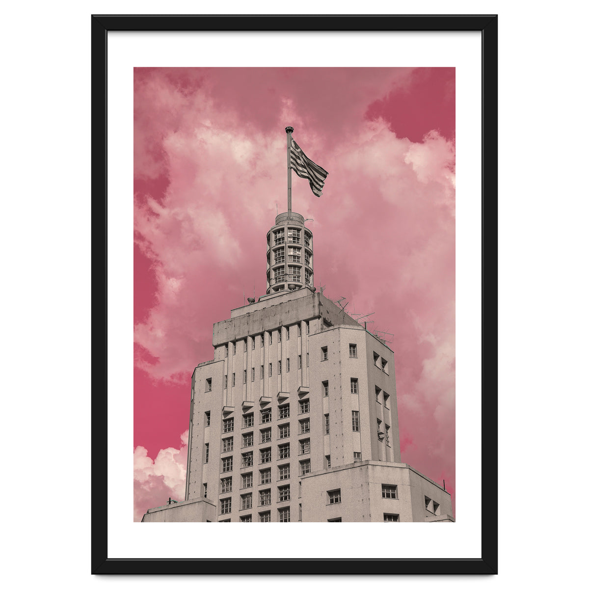 Pink Sky In São Paulo Banespa