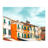 Burano Island | Colorful Patel Architecture Building | Watercolor Travel Painting (Print Only) thumbnail