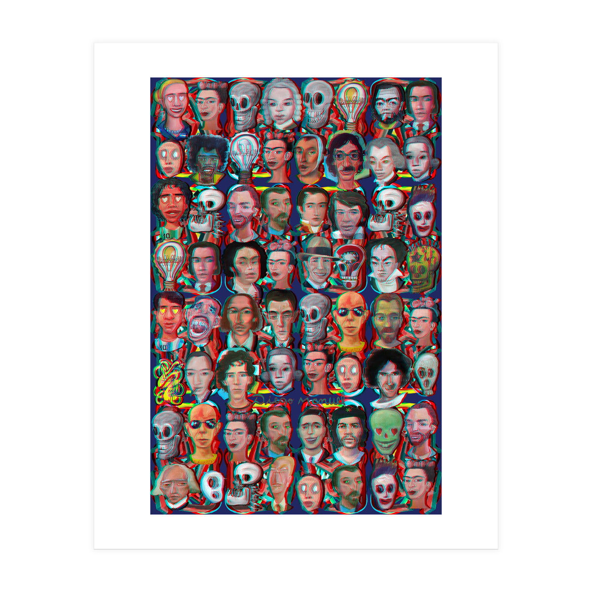 Formas 14 34 3d And Retratos 1 (Print Only)