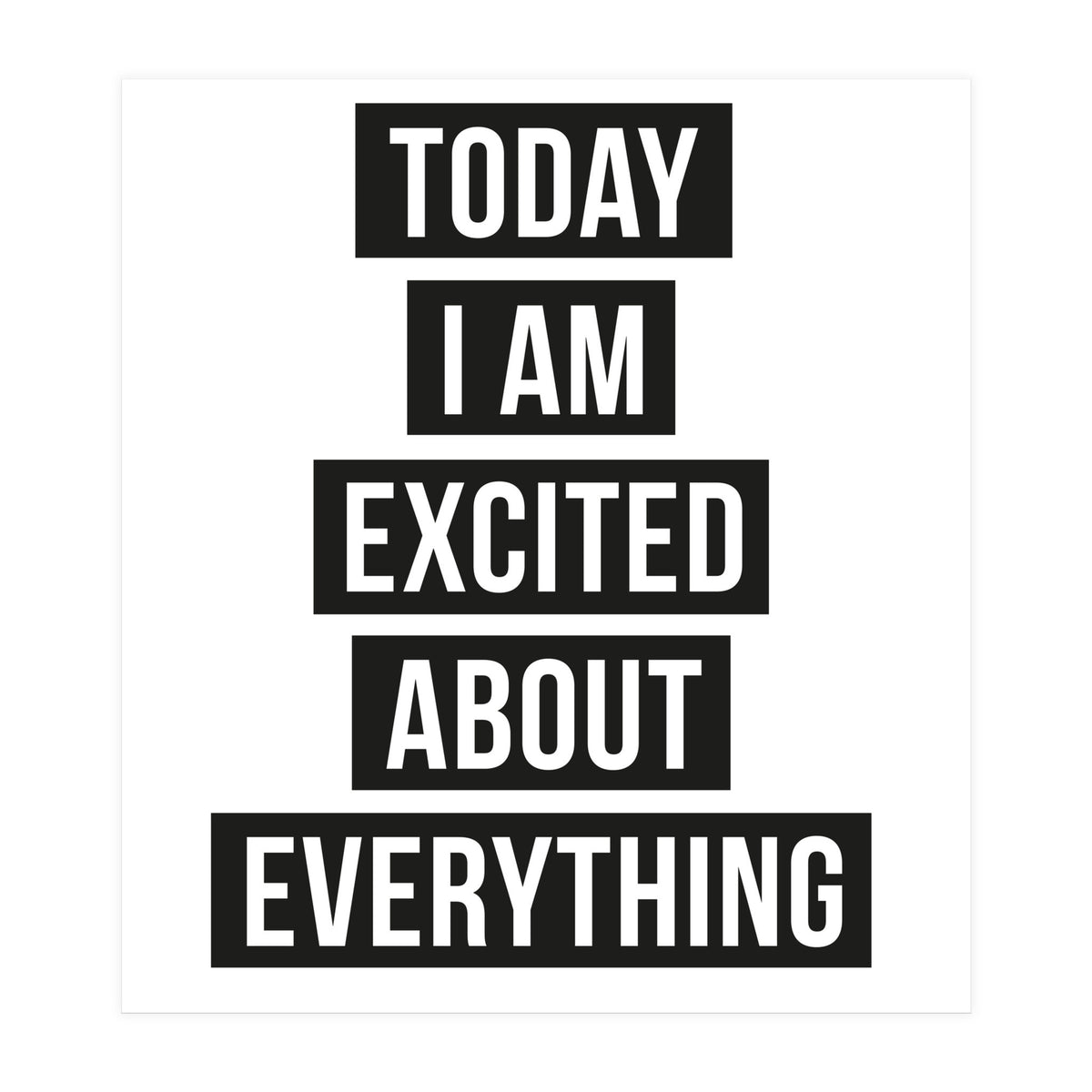 Excited About Everything (Print Only)