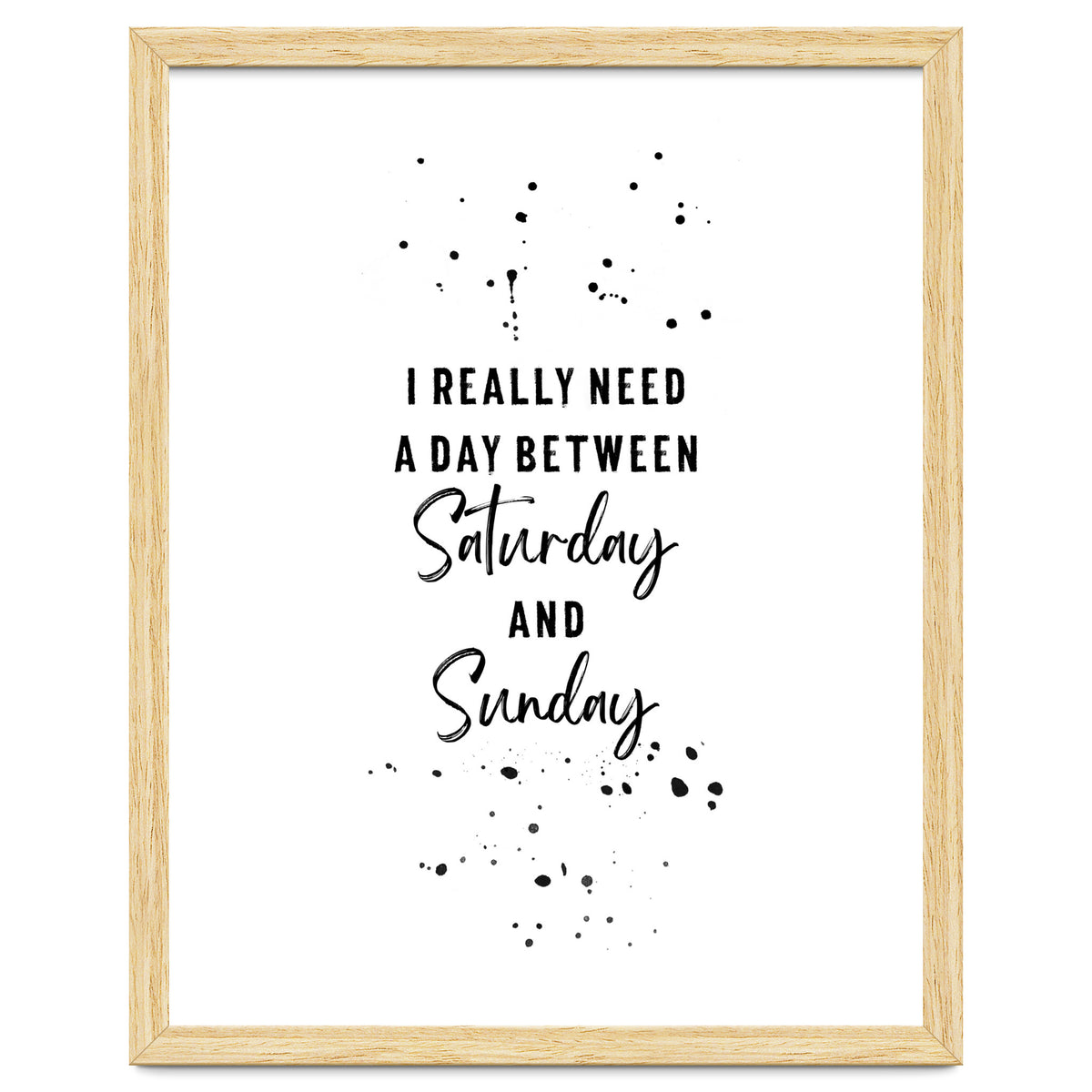 Day between Saturday and Sunday