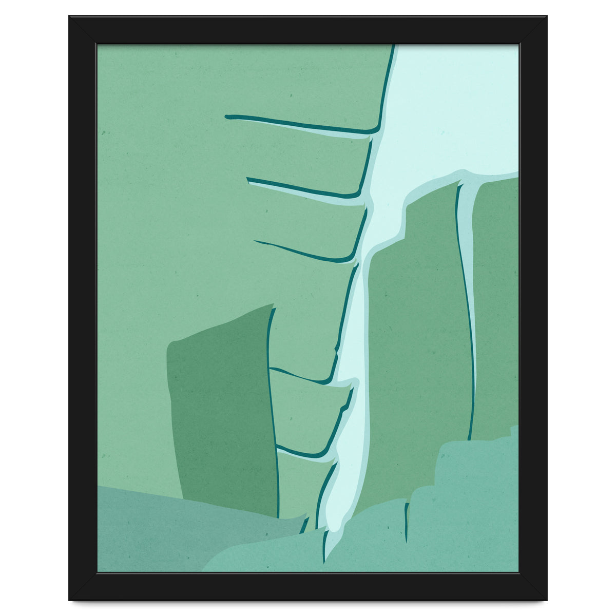 Abstract Banana Leaves One - Greener Eden