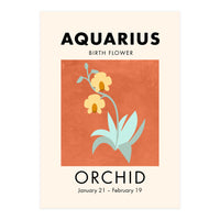 Aquarius Birth Flower Orchid (Print Only)