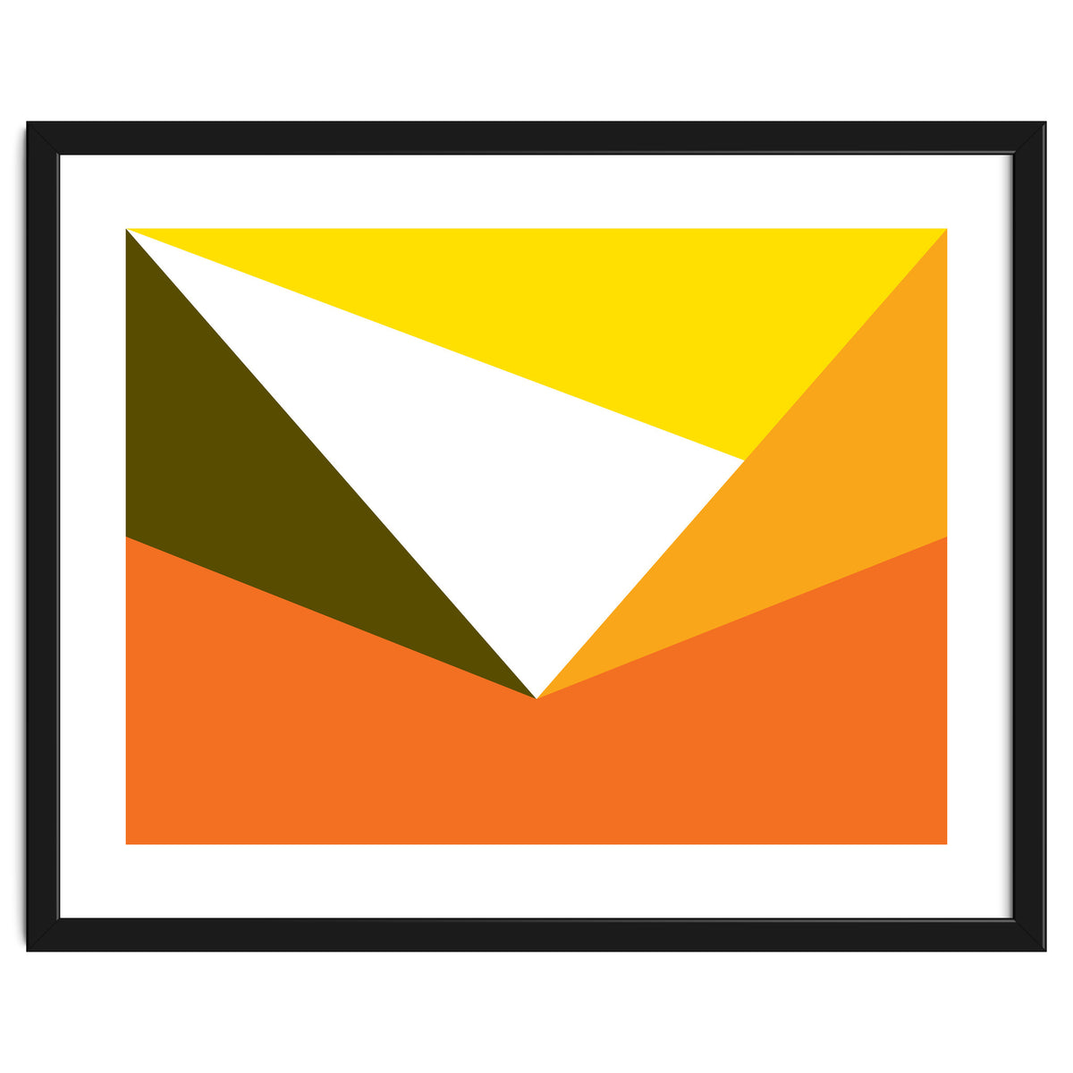 Geometric Shapes No. 58 - yellow & orange