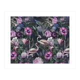Flamingos Dark Jungle 2 (Print Only) thumbnail