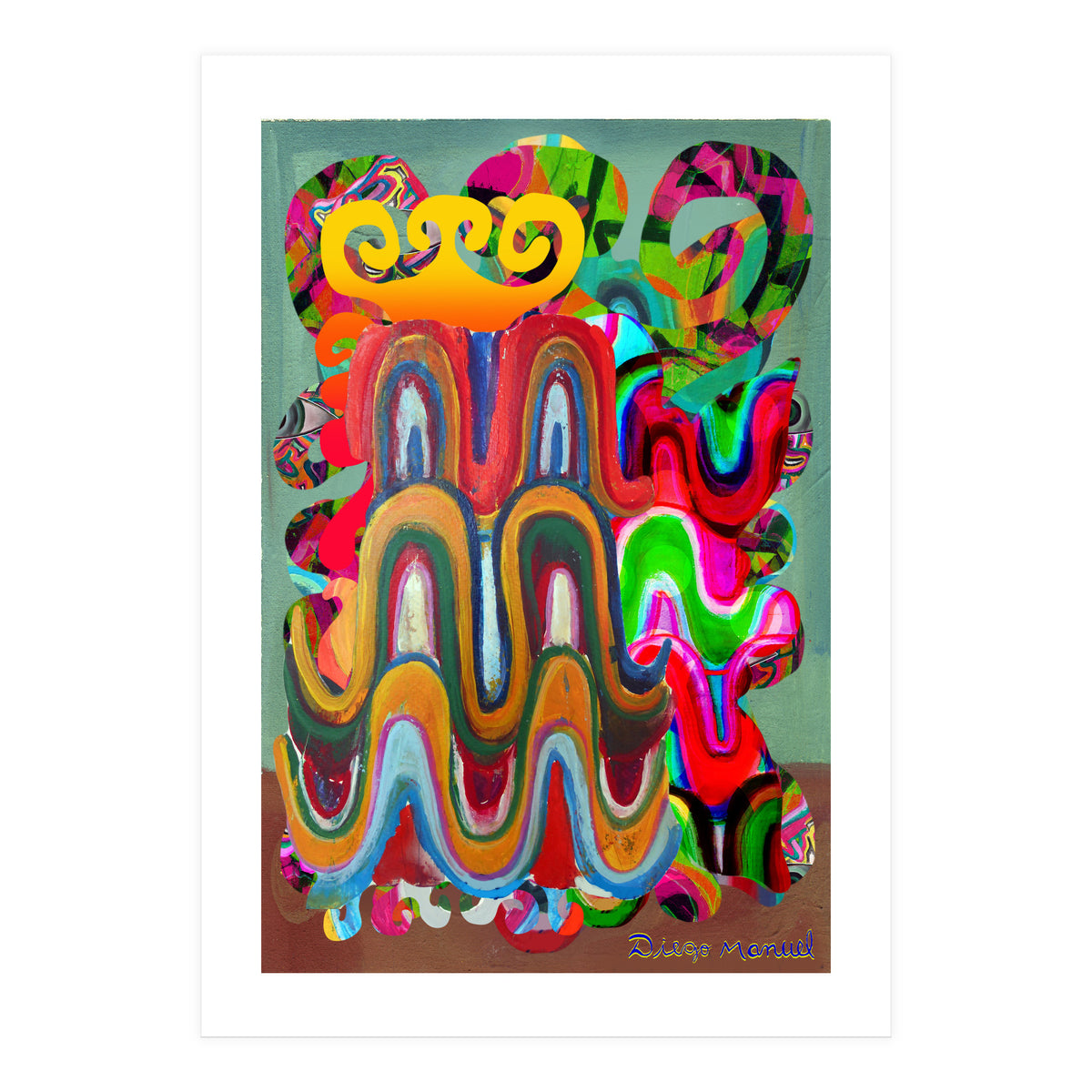 Pop Abstract Asimetrico A6 (Print Only)