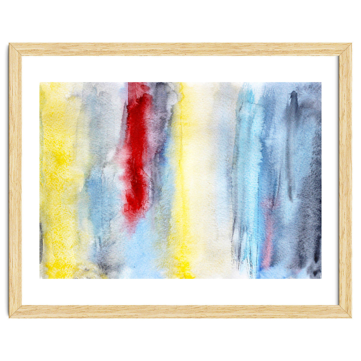 Touch of red || abstract watercolor