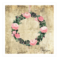 Wreath #Rose Flowers #Royal collection (Print Only)