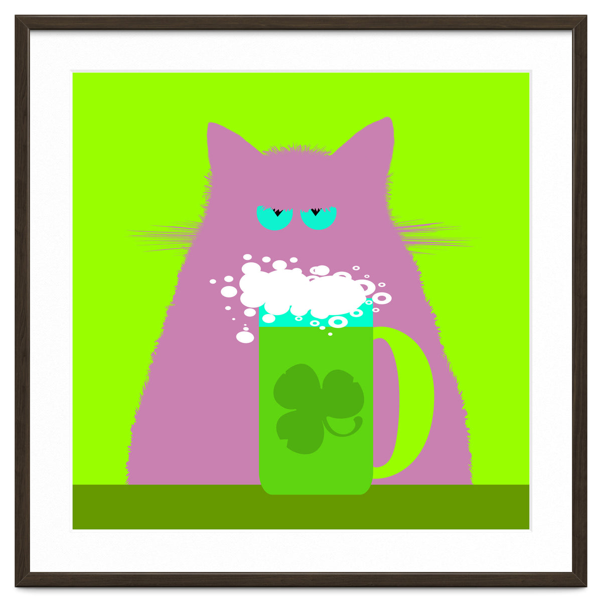 Saint Patrick's Day Lilac Cat