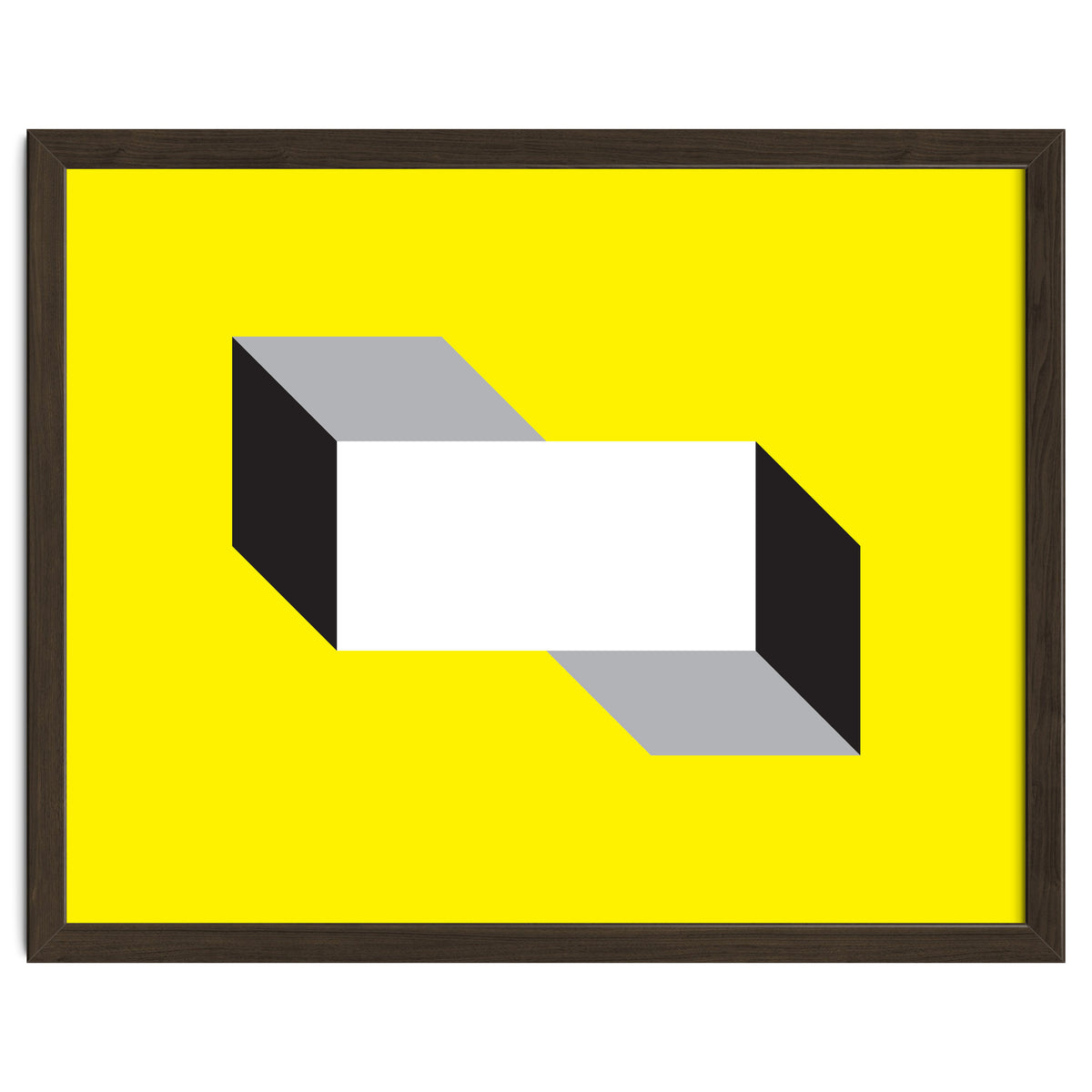 Geometric Shapes No. 50 - yellow, black & grey