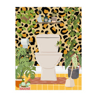 Loo in Cheetah Bathroom (Print Only)