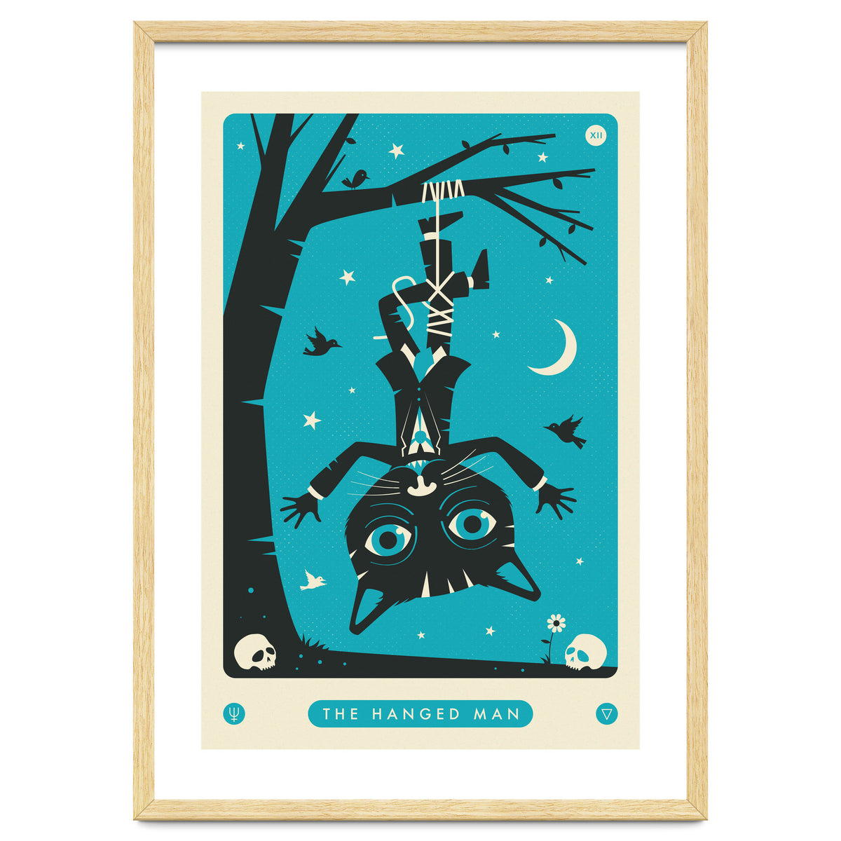 TAROT CARD CAT: THE HANGED MAN